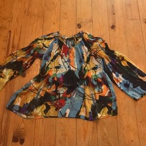 Sheer long sleeve top